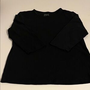 Christopher & Banks Black Cotton Top